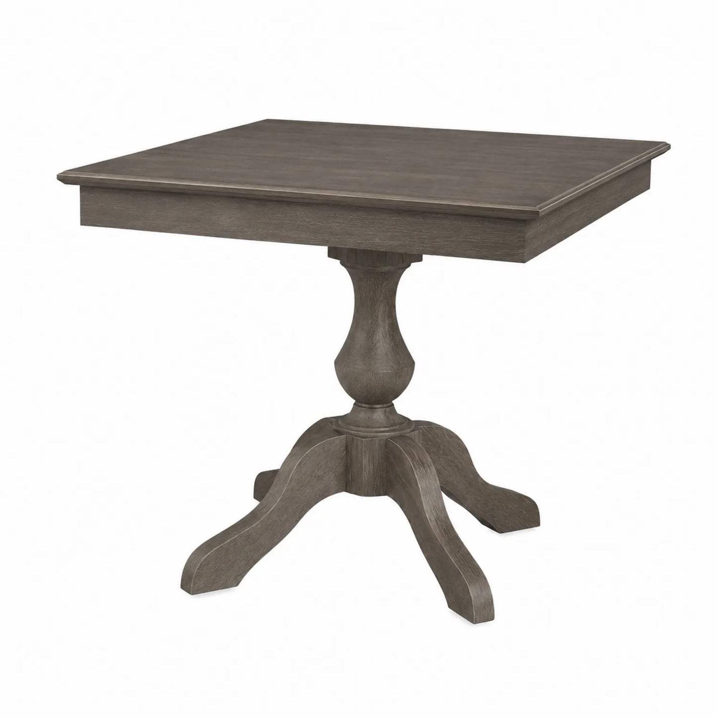 Quadratischer Esstisch Holz 90x90x76 cm Eiche Grau