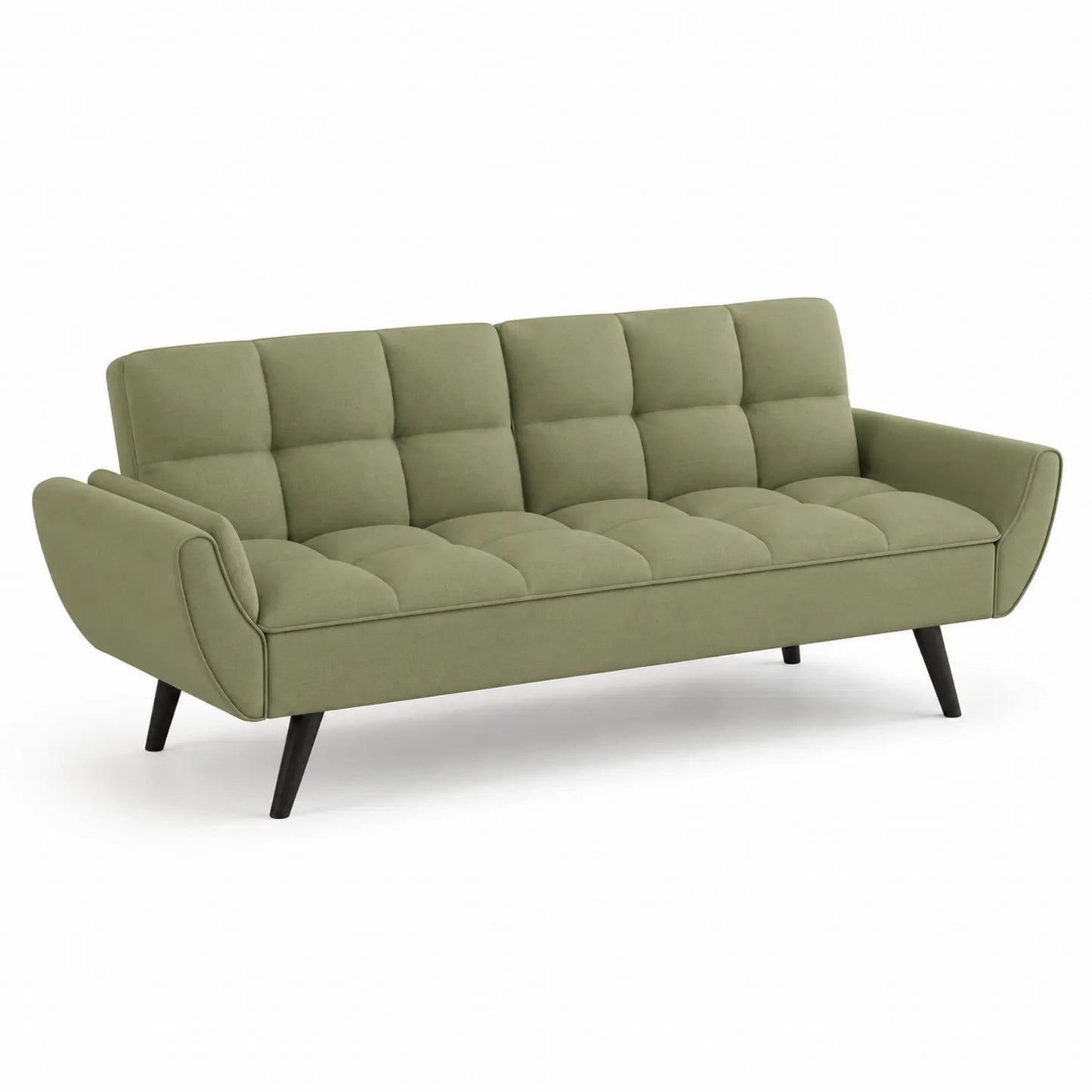 3-Sitzer Sofa Stoff Grün 220 cm