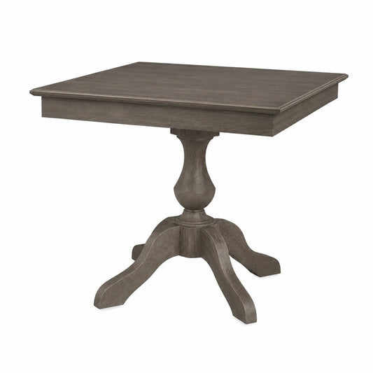 Quadratischer Esstisch Holz 90x90x76 cm Eiche Grau