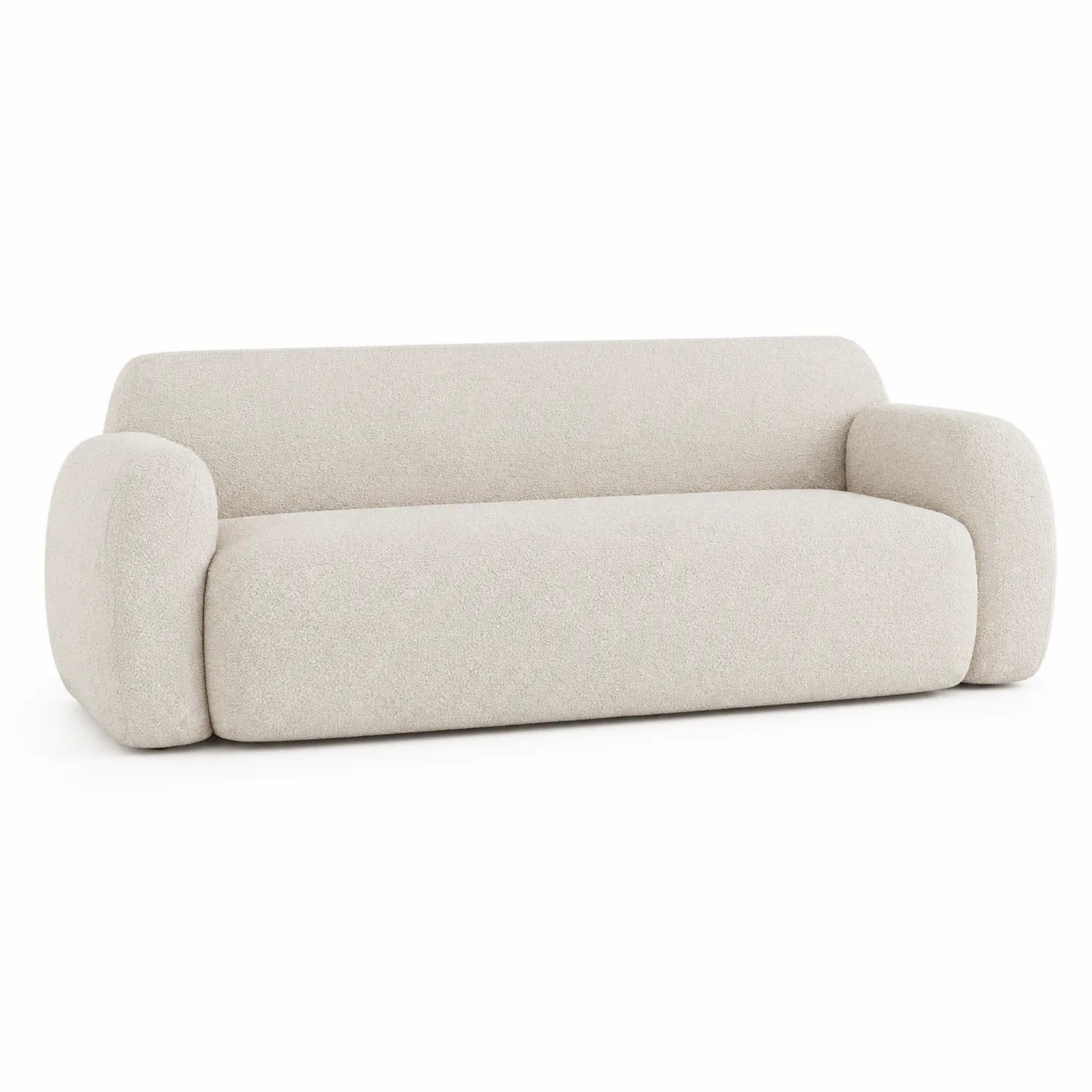 3-Sitzer Sofa Bouclé Beige